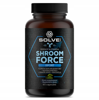 Solve Labs Shroom Force - Cordyceps sinensis ATP pre-workout 60