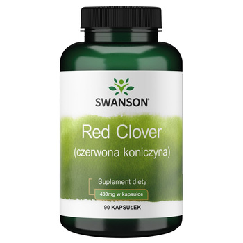 SWANSON Red Clover 430mg 90kaps Koniczyna Czerwona Menopauza