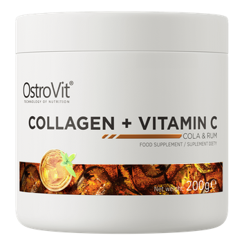 OstroVit Kolagen + Witamina C 200 g cola z rumem