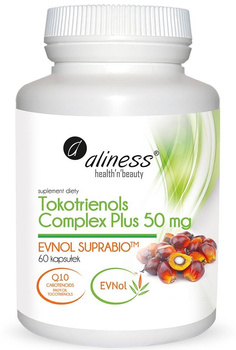 ALINESS Tokotrienols Complex PLUS 50 mg, EVNOL SUPRABIO x 60 caps.