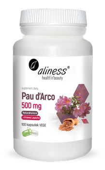 ALINESS Pau d’Arco (sproszkowana kora Lapacho) 500mg x 100 vege caps