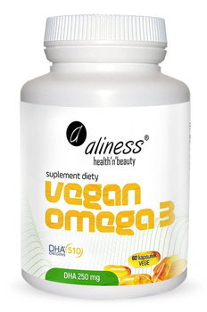 ALINESS Vegan Omega 3 DHA 250 mg x 60 vege caps