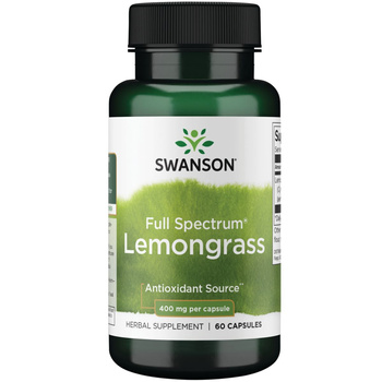 SWANSON FS Lemongrass 400mg 60 kapsułek