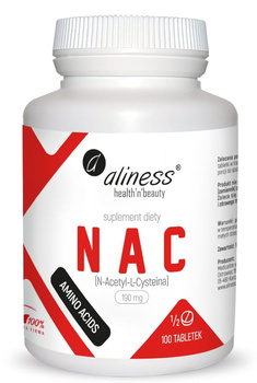 Aliness NAC N-Acetyl-L-Cysteine 1/2 tab 190mg x 100 tabletek
