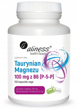 ALINESS Taurynian magnezu 100 mg + B6 100 kaps