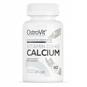 OstroVit Vitamin D3 + K2 + WAPŃ 90 tabletek