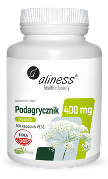 ALINESS Podagrycznik (Aegopodium podagraria L.) ekstrakt 10:1 400mg x 100 Vege caps