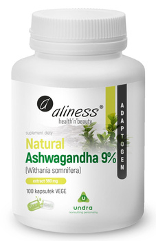 Aliness Natural Ashwaganda 560 mg 9% x 100 Vege caps