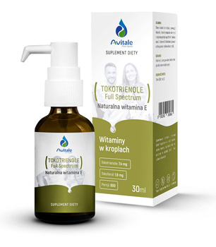 AVITALE TOKOTRIENOLE Full Spectrum w kroplach Naturalna witamina E, 30 ml