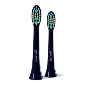 Końcówki do szczoteczki sonicznej Oromed ORO-SONIC X PRO navy blue 2 sztuki