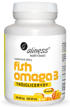 Aliness Fish Omega 3 Trójglicerydy 180/120 mg x 60 kapsułek