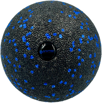 Piłka do masażu 8 cm czarno - niebieska