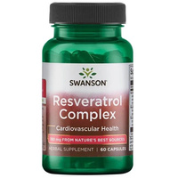 SWANSON Resweratrol complex 180mg 60 kapsułek Krążenie