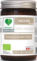 BeOrganic Maca ekstrakt BIO 500 mg x 100 tabletek