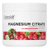 OstroVit Cytrynian Magnezu 200 g lemoniady malinowej z miętą