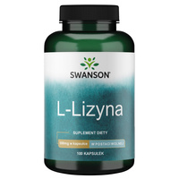 SWANSON L-Lizyna 500mg 100kaps Mięśnie Stres Aminokwas
