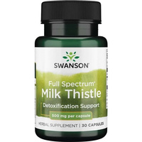 SWANSON FS Milk Thistle 500mg 30 kapsułek Ostropest Plamisty Wątroba 