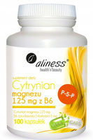 ALINESS Cytrynian Magnezu 125 mg z B6 (P-5-P) x 100 VEGE kaps.