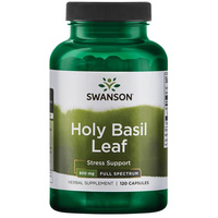 SWANSON FS Holy Basil 400mg 120kapsułek Bazylia Święta STRES Odporność