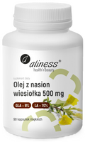 ALINESS Olej z nasion wiesiołka 9%/85% 500 mg x 90 caps 