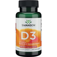 SWANSON Witamina D-3 400IU 250kaps