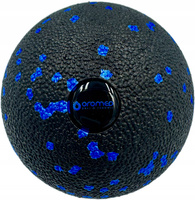 Piłka do masażu 12 cm czarno - niebieska