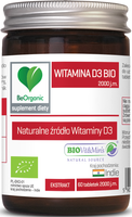 BeOrganic Witamina D3 BIO 2000 j.m. x 60 tabletek