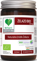 BeOrganic Żelazo BIO 10 mg x 50 tabletek