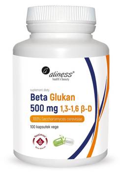 ALINESS Beta Glukan Yestimun® 1,3-1,6 β-D  500 mg x 100 Vege caps.