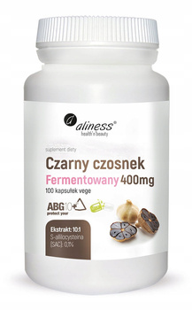 ALINESS Czarny czosnek fermentowany ABG10+ 400 mg