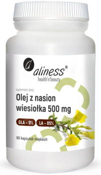 ALINESS Olej z nasion wiesiołka 9%/85% 500 mg x 90 caps