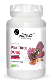 ALINESS Pau d’Arco (sproszkowana kora Lapacho) 500mg x 100 vege caps