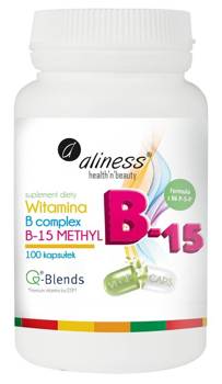 ALINESS Witamina B complex B-15 METHYL x 100 VEGE kaps.