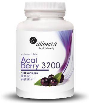 Aliness Acai Berry 3200 z acerolą i chromem  100 kaps.