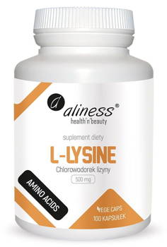 Aliness L-Lysine (chlorowodorek) 500 mg x 100 Vege caps.