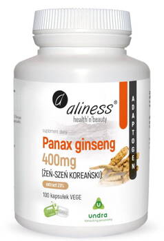 Aliness Panax Ginseng (ŻEŃ-SZEŃ KOREAŃSKI) 400mg