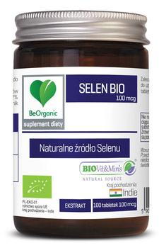 BeOrganic Selen BIO 100mcg x 100 tabletek