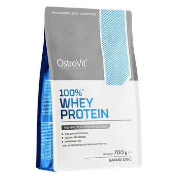 OstroVit 100% Whey Protein 700 g białko WPC o smaku ciasta bananowego