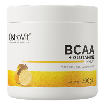 OstroVit BCAA + Glutamina 200 g cytrynowy