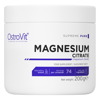 OstroVit Cytrynian Magnezu 200 g naturalny