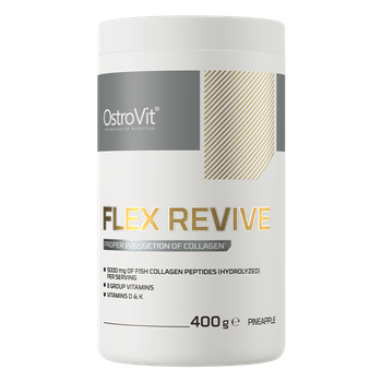 OstroVit Flex Revive 400 g kolagen o smaku ananasowym