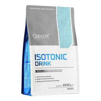 OstroVit Izotonik Drink 1500 g elektrolity o smaku pomarańczowym