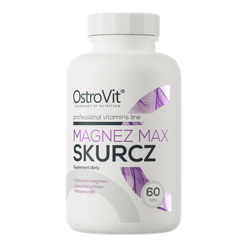 OstroVit MAGNEZ MAX SKURCZ 60 tabletek POTAS B6 MG