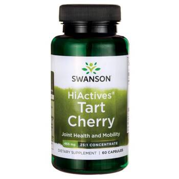 SWANSON HiActives Tart Cherry 465mg 60kapsułek Antyoksydant