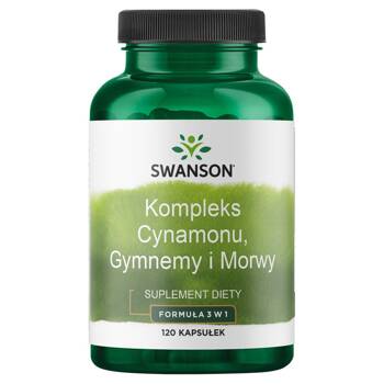 SWANSON Kompleks Cynamonu Gymnemy i Morwy 120 kap Metabolizm Cukrzyca