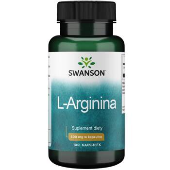 SWANSON L-arginina 500mg 100kaps