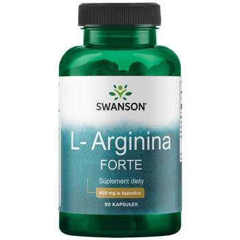 SWANSON L-arginina forte 850mg 90 kapsułek Arginina