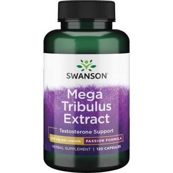 SWANSON Mega Tribulus Extract 250mg 120kaps Testosteron Erekcja Seks