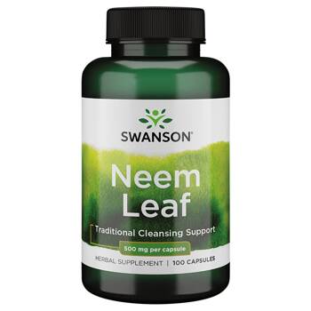 SWANSON Neem Leaf 500mg 100 kapsułek Miodła indyjska