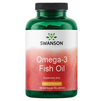 SWANSON Omega-3 smak cytrynowy 150 żelek